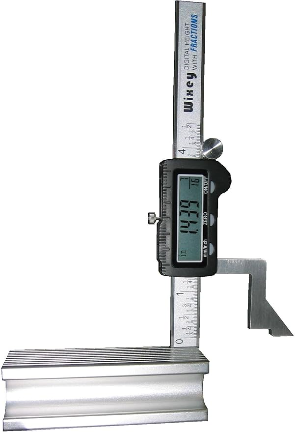 Wixey WR200 Digital Height Gauge with Fractions