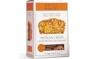 Rustic Bakery Artisan Crisps - Apricot, Pistachio, and Brandy, 141 Grams (Pack of 1)