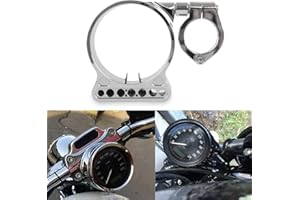 PSLER Speedometer Relocation Bracket Cover Side Mount Speedometer Instrument Housing for Sportster 883 XL1200 883 Chrome