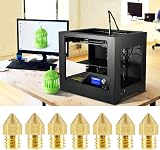SIQUK 22x MK8 Nozzles 0.2-1.0mm Brass 1.75mm Extruder Print Head CR-10 view 6
