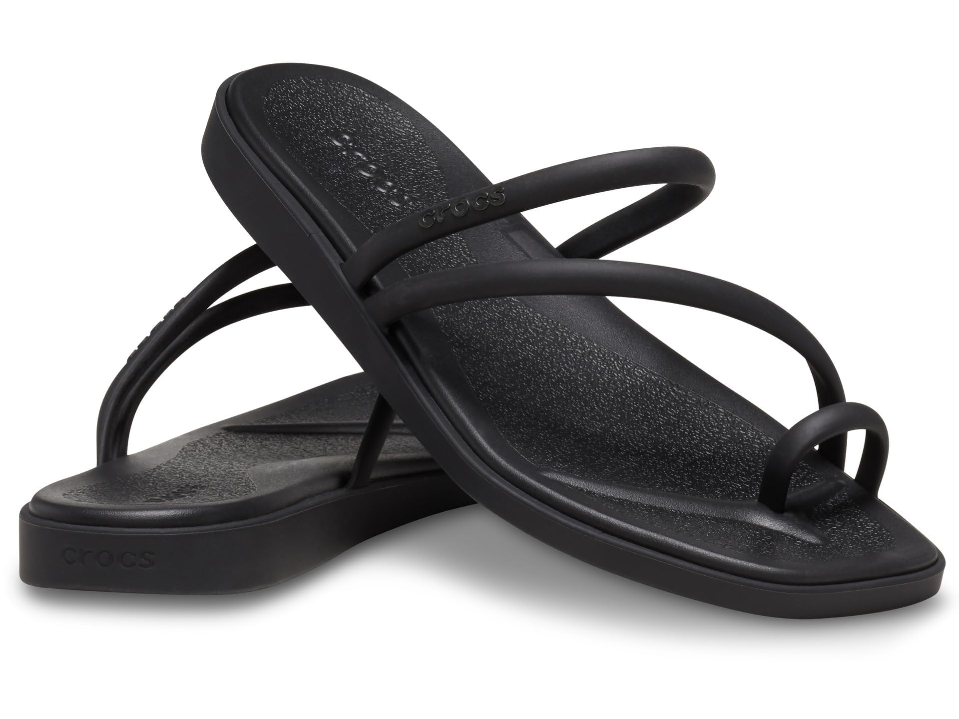 Crocs Miami Toe Loop Sandal Black 11 M Image