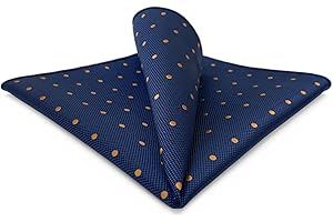 S&W SHLAX&WING Pocket Squares for Men Dots Dotty Blue Green Red Party Wedding Large Size