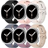 Sport Band for Samsung Galaxy Watch 8 Band 40mm 44mm/8 Classic 46mm for Men Women,Soft Silicone Replacement Strap Wristband for Samsung Galaxy Watch 8 Classic Bands 46 mm/8 44m 40 mm
