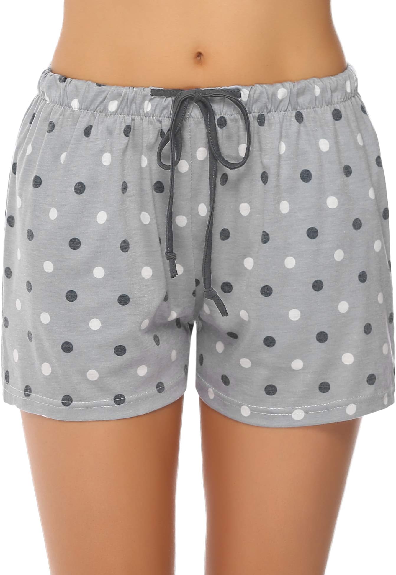 1 & 2 Pack Women's Plaid Cotton Sleeping Pajama Shorts Lounge Boxer Drawstring Bottoms