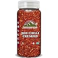 Himalayan Chef Red Crushed Pepper Shaker - Organically Crushed Red Chili Pepper Flakes Great for Pizza, Chowder, Seafood, and Pasta (3.88 Oz)