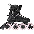 ROCES Women's Warp Thread TIF Outdoor Breathable Fitness Comfortable Inline Skates | Memory Buckle, Easy Entry Boots, Glass Fiber Reinforced Shell & Extruded Aluminum Frame | Roces 84mm 82A Wheels