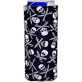 Pirate Pattern Slim Can Coolie