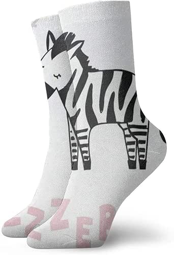 Amazon.com: Crew Socks Funny Sleeping Zebra Athletic Socks