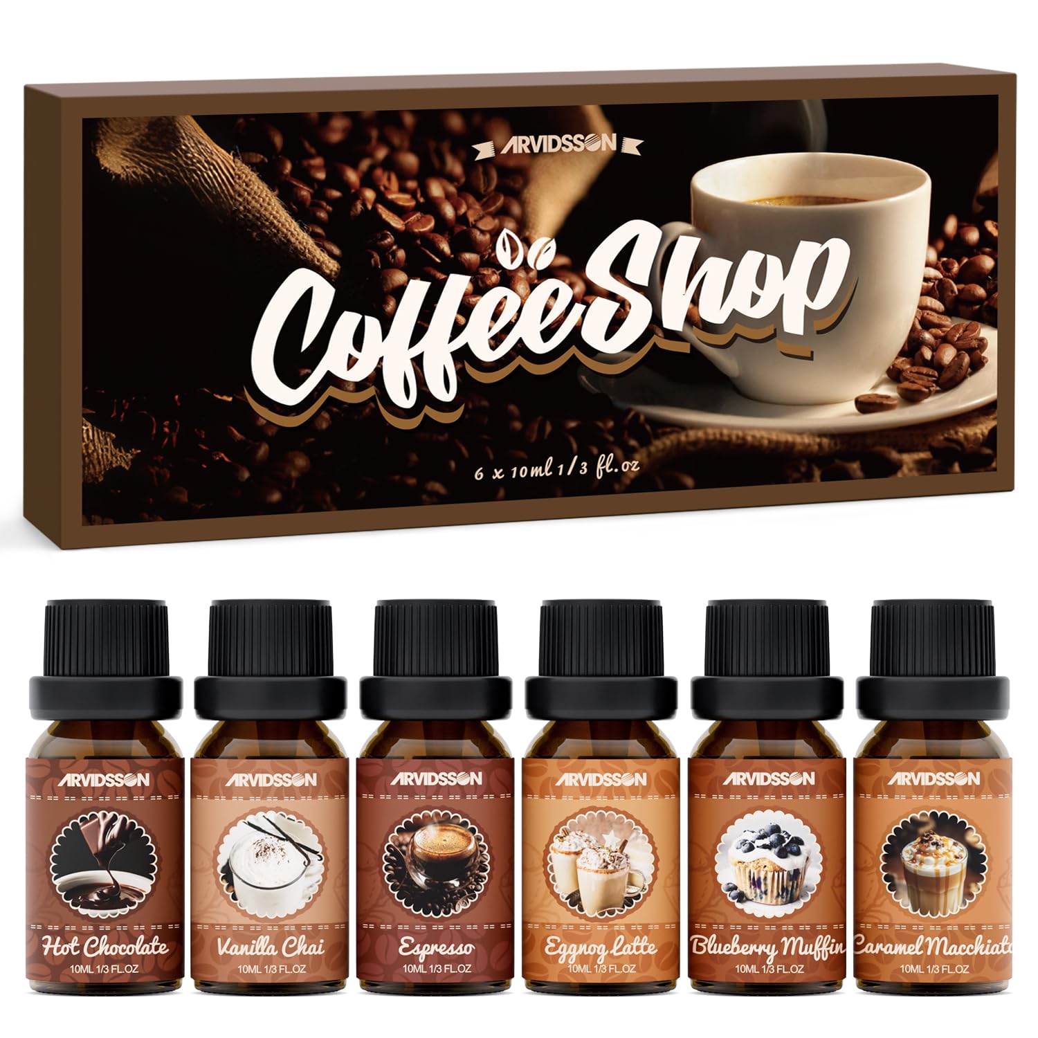 ARVIDSSON Coffee Fragrance Oils Set, Premium