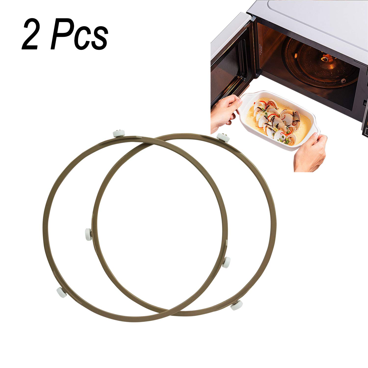 Brown for 12 Microwave Oven Glass Turntable Plate 8.7 Inch Rotating