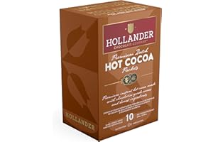 Hollander Chocolate Premium Hot Cocoa Packets | 10 Count Box | Instant Hot Cocoa with Chef Quality Ingredients | Just Add Water | Gluten Free