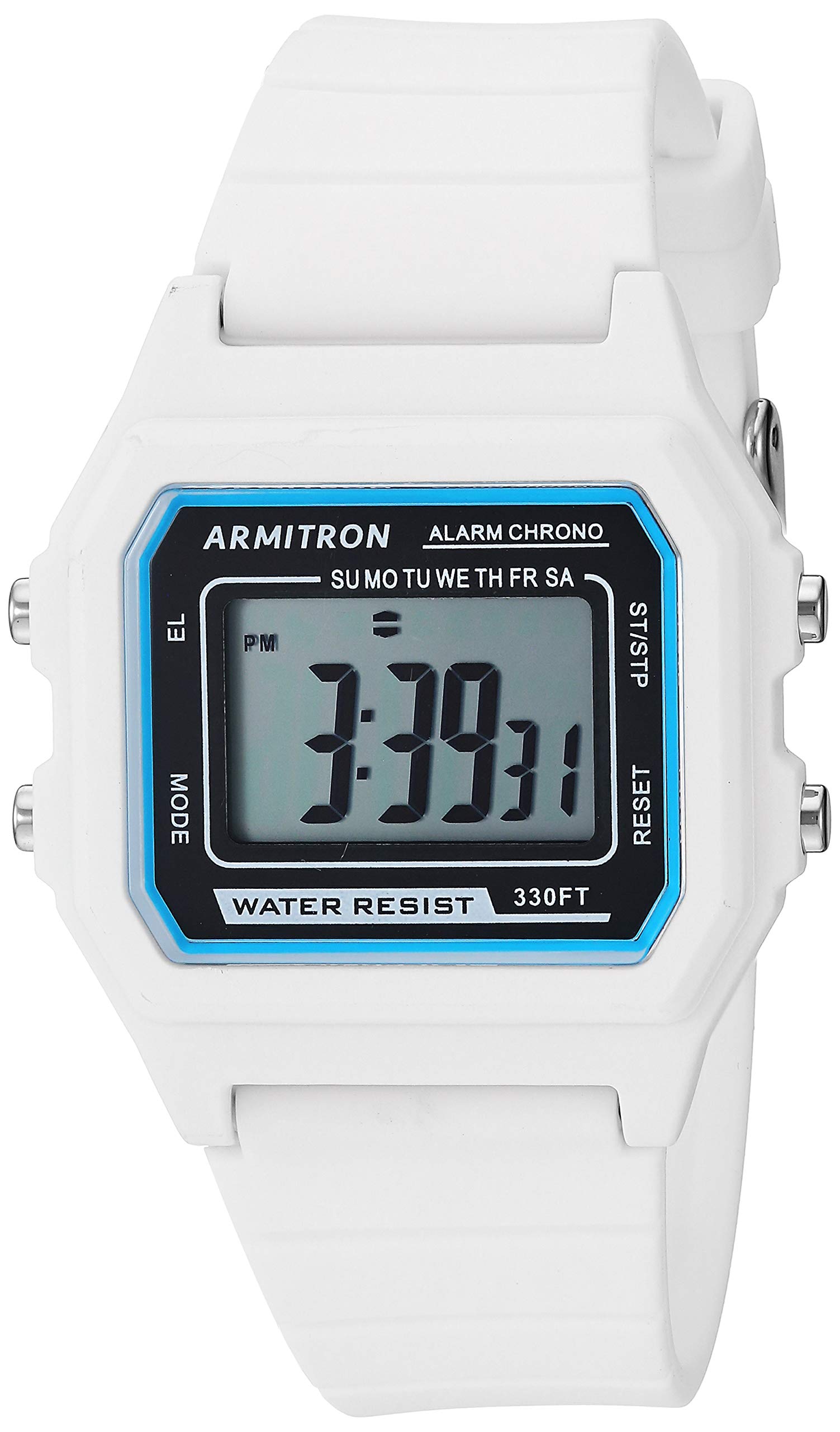 Photo 1 of Armitron Sport Unisex Digital White Silicone Strap Watch, 40/8447WHT