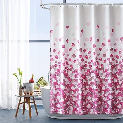 HAOJH Shower Curtains Waterproof Soft Shower Curtain for Bathroom Antimildew Washable Polyester