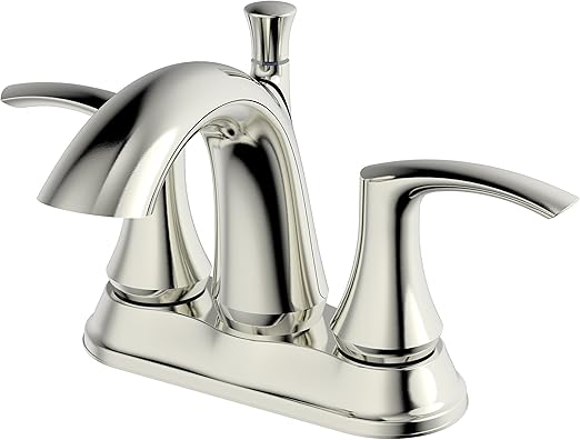 Amazon Com Ucore 4 Spread Two Handle Bathroom Faucet 4 Brushed
