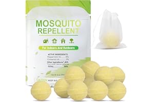 QUIVANTA Mosquito Repellent Outdoor Patio, Mosquitoes Repellent Outdoor Powerful, Patio Mosquito Repellent for Yard, Camping, Child&Pets Friendly 10 Pack, Green 156415615