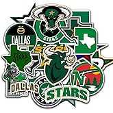 25 PCS Dallas American Stars Hockey Stickers for Water Bottle, Laptop, Bicycle, Computer, Motorcycle, Travel Case, Car Decal Decoration Sticker