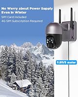 Xega 4G LTE Solar Security Camera 2K 20W Panel PIR Motion IP66 view 3