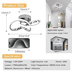 Hallway Light Acrylic Modern LED Ceiling Light
