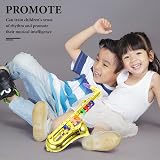 HOMSFOU Golden Kids Saxophone Toy Musical Instrument 8 Keys Plastic Toddler view 8