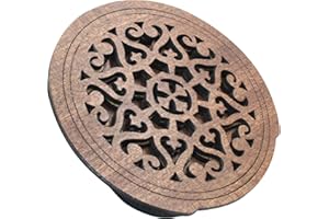 Piutouyar Guitar Sound Hole Cover, Wooden Guitar Soundhole Covers for Acoustic Folk Guitars, Style 2