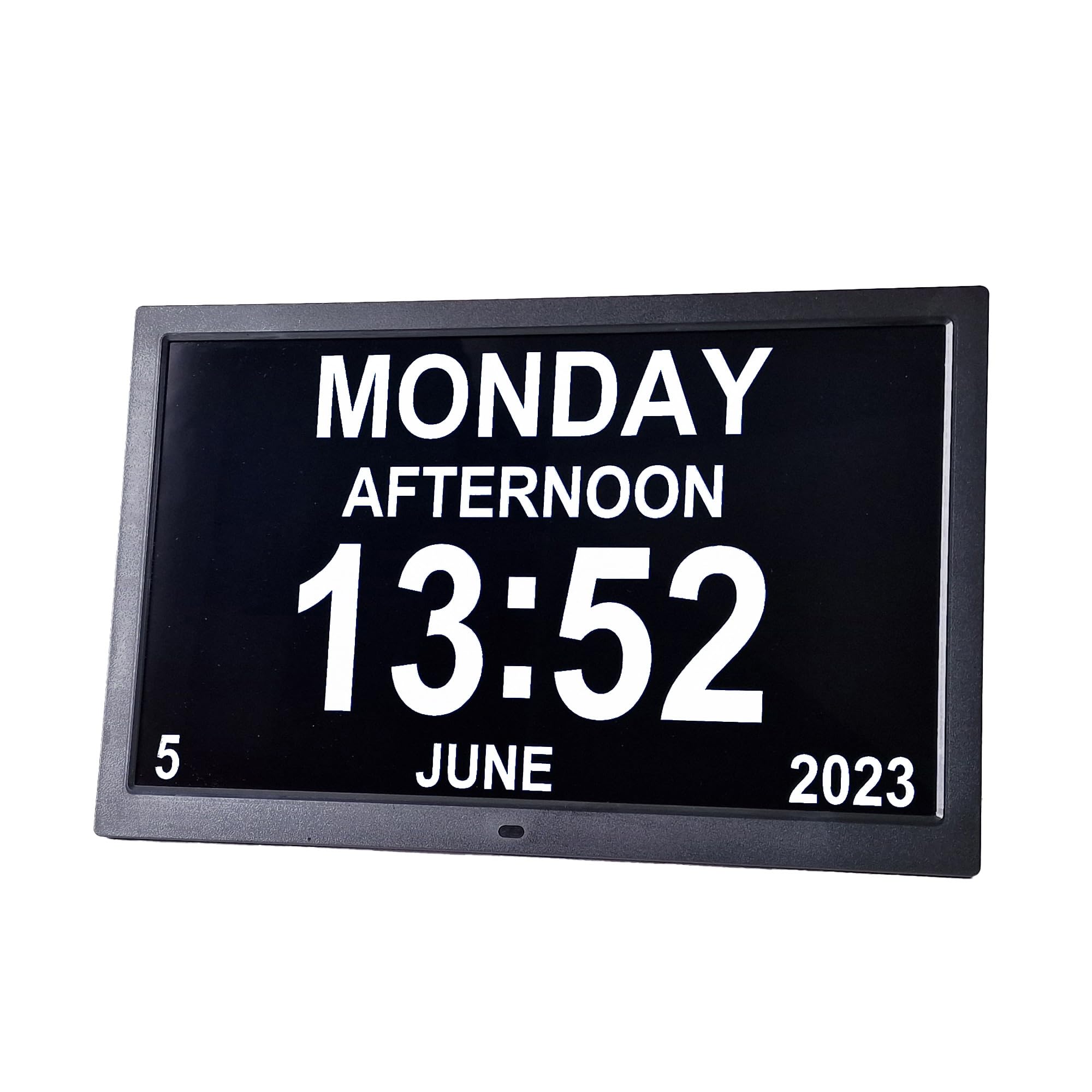 ACCUR8 Extra-large Dementia Clock with Medication Reminders, Day, Date, Alarms, Selectable Analogue/Digital Displays (15 inch), Mains-powered
