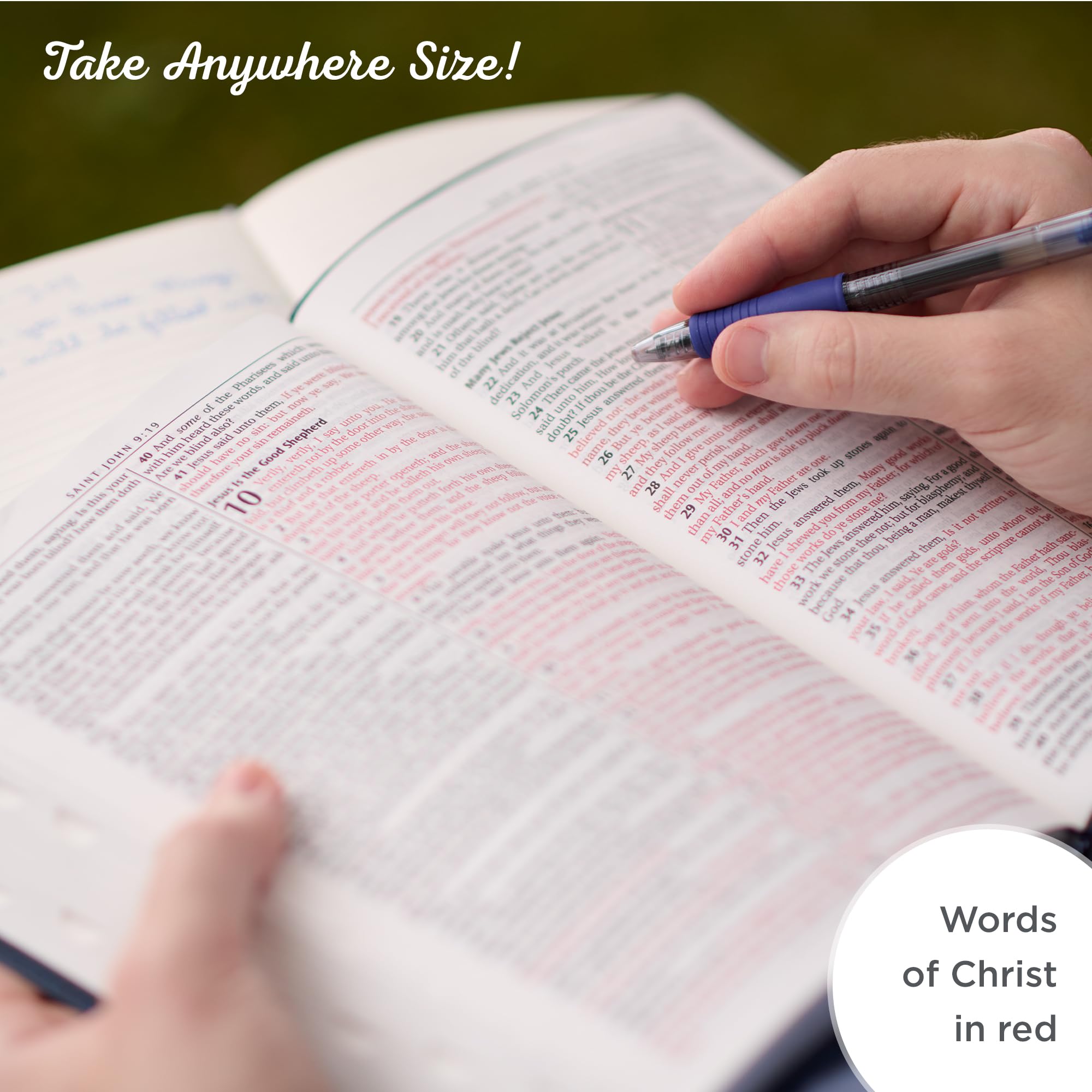 KJV Holy Bible, Thinline Large Print Faux Leather Red Letter Edition Thumb Index & Ribbon Marker, King James Version, White (KJV Thinline LP Editions) KJV Holy Bible, Thinline Large Print Faux Leather Red Letter Edition Thumb Index & Ribbon Marker, King James Version, White (KJV Thinline LP Editions) KJV Holy Bible, Thinline Large Print Faux Leather Red Letter Edition Thumb Index & Ribbon Marker, 