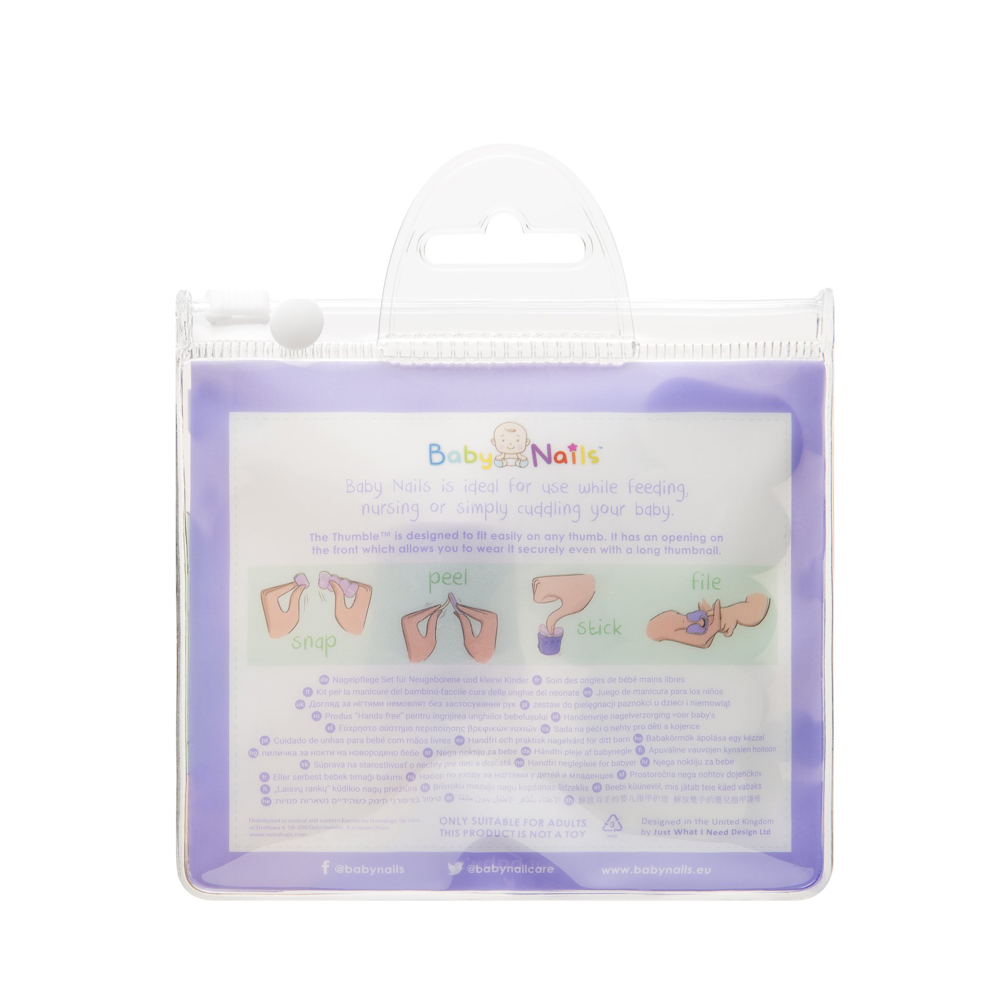 Lima de uñas para recien nacidos (0 meses +) I Cuidado de uñas bebé I Accesorio para recien nacidos y bebés I Regalo para mamás - 3 x 5