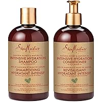 Shea Moisture Manuka Honey and Mafura Oil Shampoo and Conditioner For Extra Dry, Damaged Hair Formulated Without Sulfates, Si