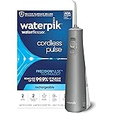 Waterpik Cordless Pulse Rechargeable Portable Water Flosser for Teeth, Gums, Braces Care and Travel with 2 Flossing Tips, Wat