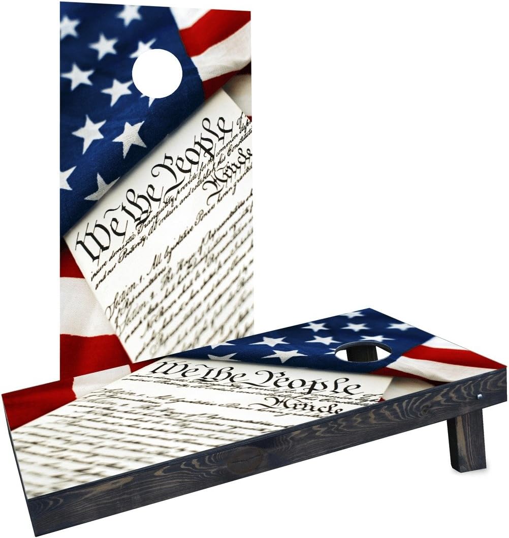 Custom Cornhole Boards "We The People" Cornhole Boards