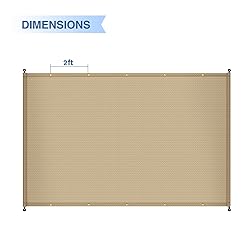 E&K Sunrise 3'Wx29'L Outdoor Shade Canopy Cover