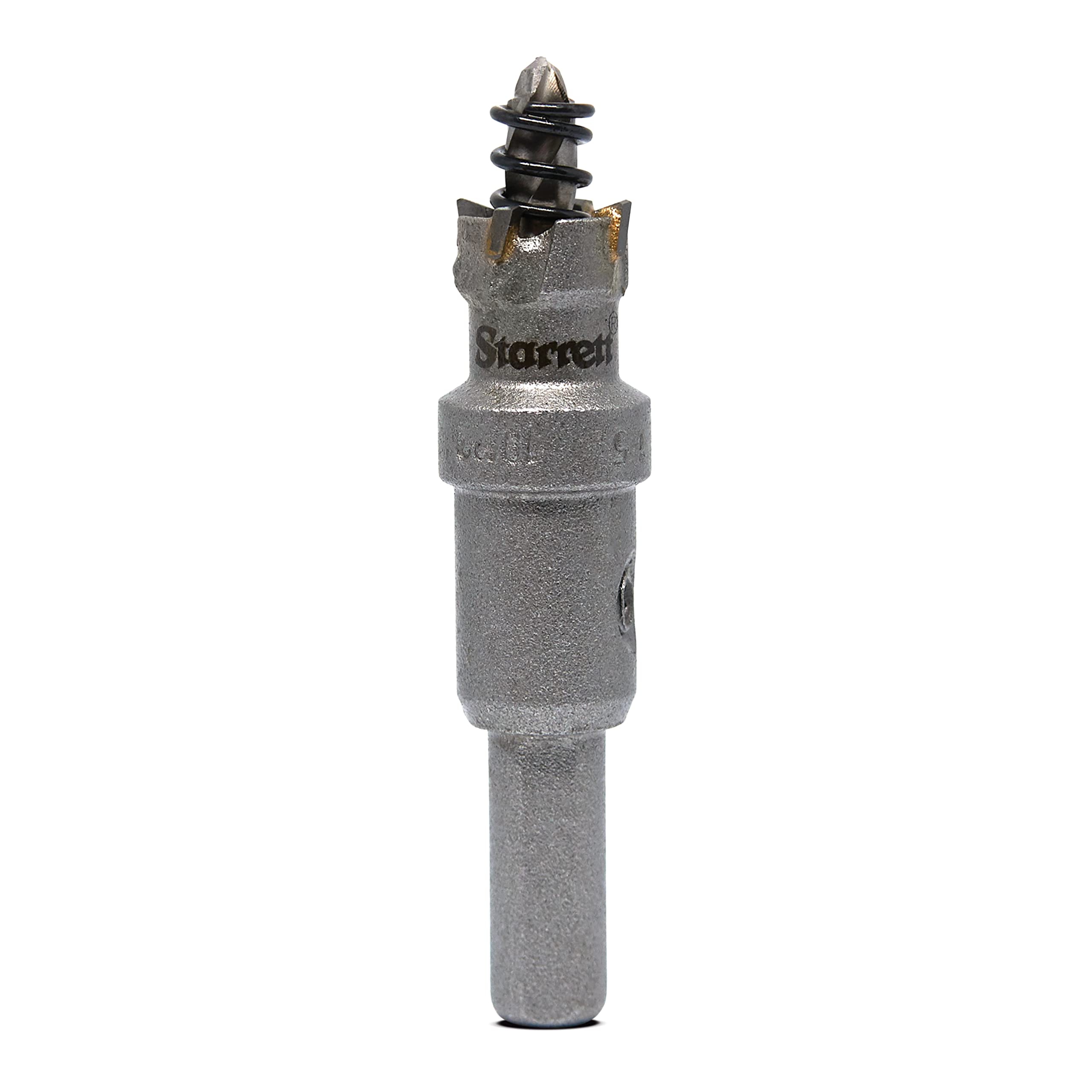 Starrett Tungsten Carbide Tipped Hole Saw - SM15 Sheet Metal Cutter With Arbor & Pilot Drill Bit - For Drilling Stainless Steel Aluminum Alloy - 15MM — image 1
