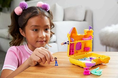 Polly Pocket Travel Toy with Micro Dolls, Dolphin Pet Water