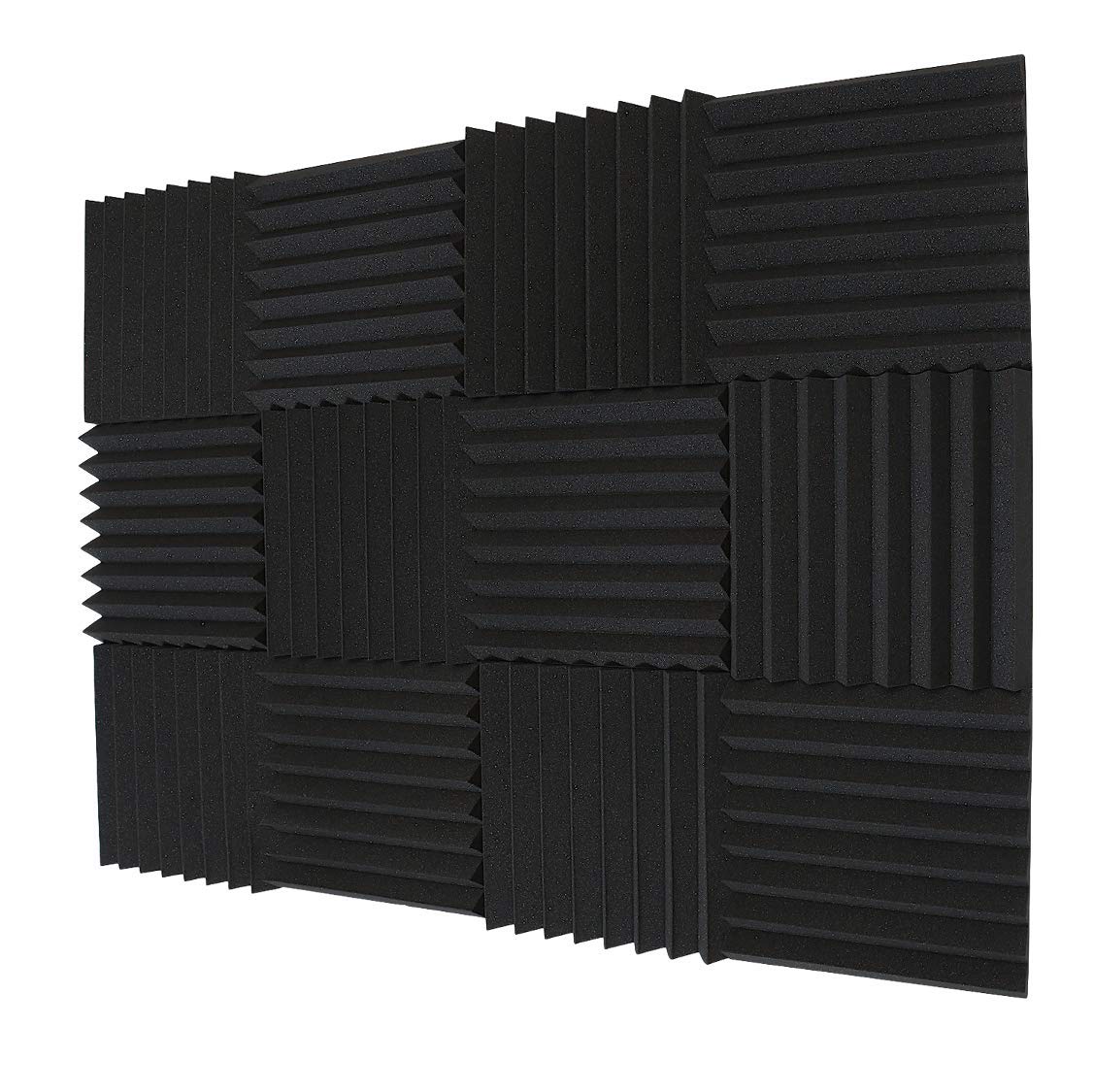 TRUE NORTH Acoustic Foam Panels 12 Pack (1 or 2 Inch Thick) Acoustic