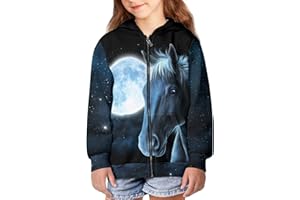 DISNIMO Kids Girls Full Zip Hoodie Sweatshirt Jacket Long Sleeve Casual Coat Top 6-16 Years