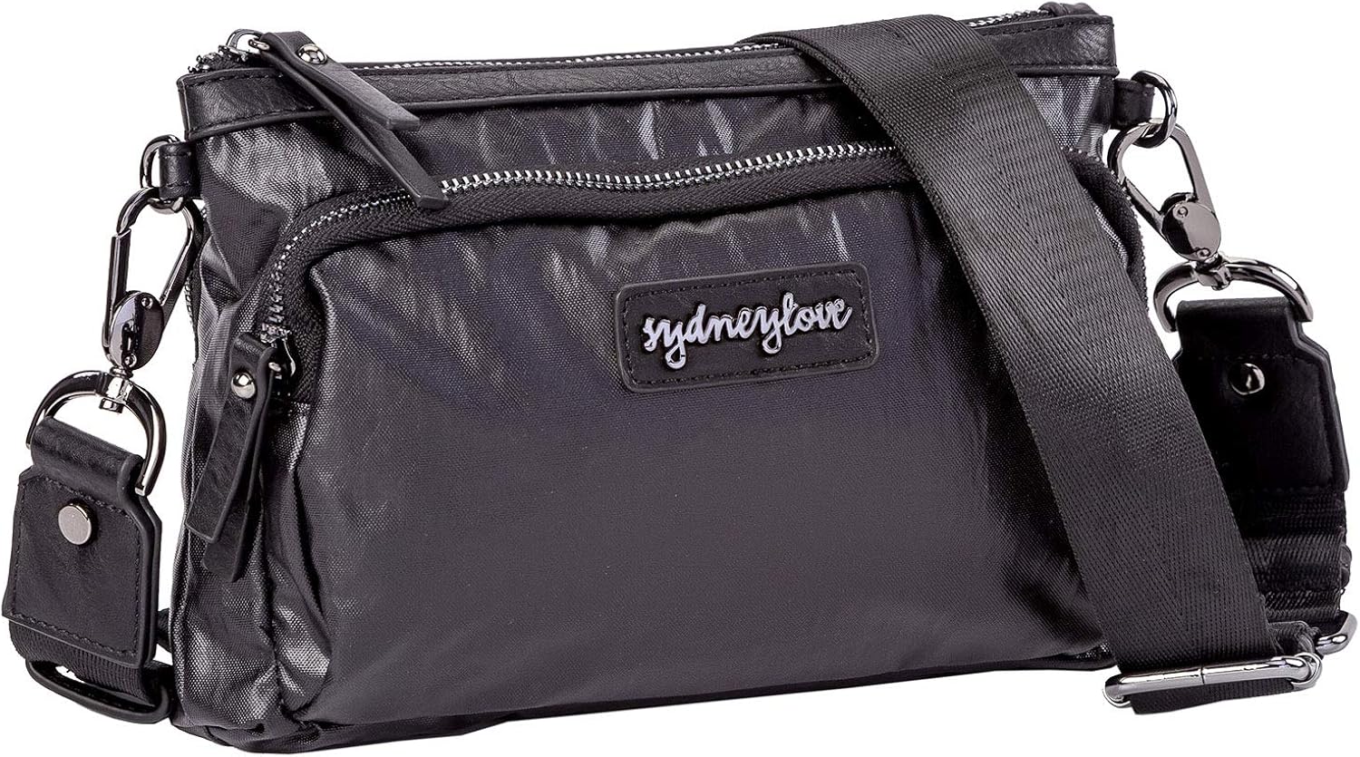 Sydney Love Nylon Crossbody (Black) Handbags