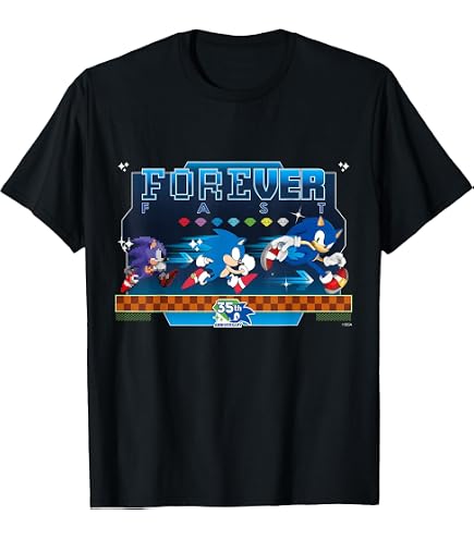 Amazon.com: Sonic the Hedgehog - Sonic Mania Club Spin T-Shirt