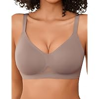 Baetty Women 32-44(B-DDD) Honeycomb Cotton Bra Wireless Seamless...