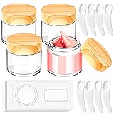 MotBach 4 Pack 2oz Glass Jars with Lids, 2ounce