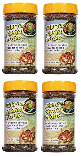 ZOO MED 4 PACK OF HERMIT CRAB FOOD,...