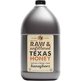 Desert Creek Honey - 100% Unfiltered, Pure, Raw Honey from Texas - Natural Sugar Substitute - One Gallon of Bulk Unprocessed, Unpasteurized American Honey - Harvested by Our Own Beekeepers
