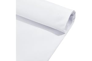 BENECREAT 18CT Polyester Cross Stitch Fabric, 39x59 Inch White Cross Stitch Aida Fabric for Craft Embroidery, Handmade Needle