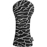 SHABIER Grey&amp;Black Golf Driver Headcover with Elephant Prints Design for Golf Club