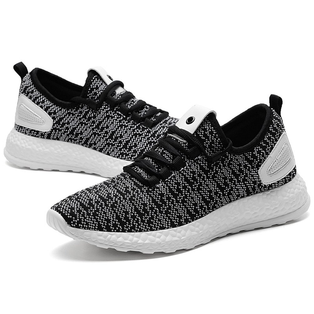 Sherry Love Women Sports Sneakers Running Shoes With Lightweight Breathable Comfortable and Soft Function-Black and White-41 EU