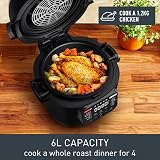 Tefal Multicook Actifry MY7408G1 Air Fryer Multicooker 6 L 14 Programs Black view 4