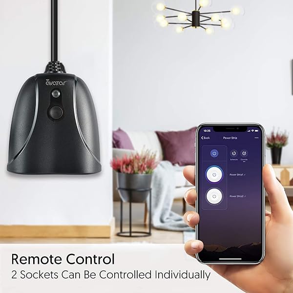 Enchufe Inteligente wifi Enchufes Impermeable Exterior con Doble Toma Controlables Individualmente Wi Fi Jardn Enchufe 16A 3860W Compatible con Alexa Echo Google Asistente 24 GHz