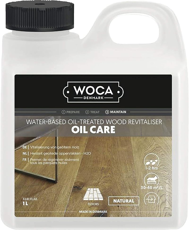 WOCA Oil Care Natural Wood Floor Maintenance 1L