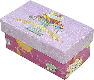Dos Esse s.r.l. Caja Decorada con Flores de Animales, 10,5 x 6 ...
