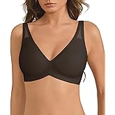 Bras for Women No Underwire - Womens Seamless Wireless Push Up Bra Padded V Neck Support Everyday Sleep Bralettes