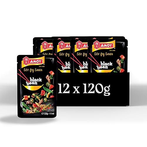 Amoy Black Bean Stir Fry Sauce, 120 g (Pack of 12)